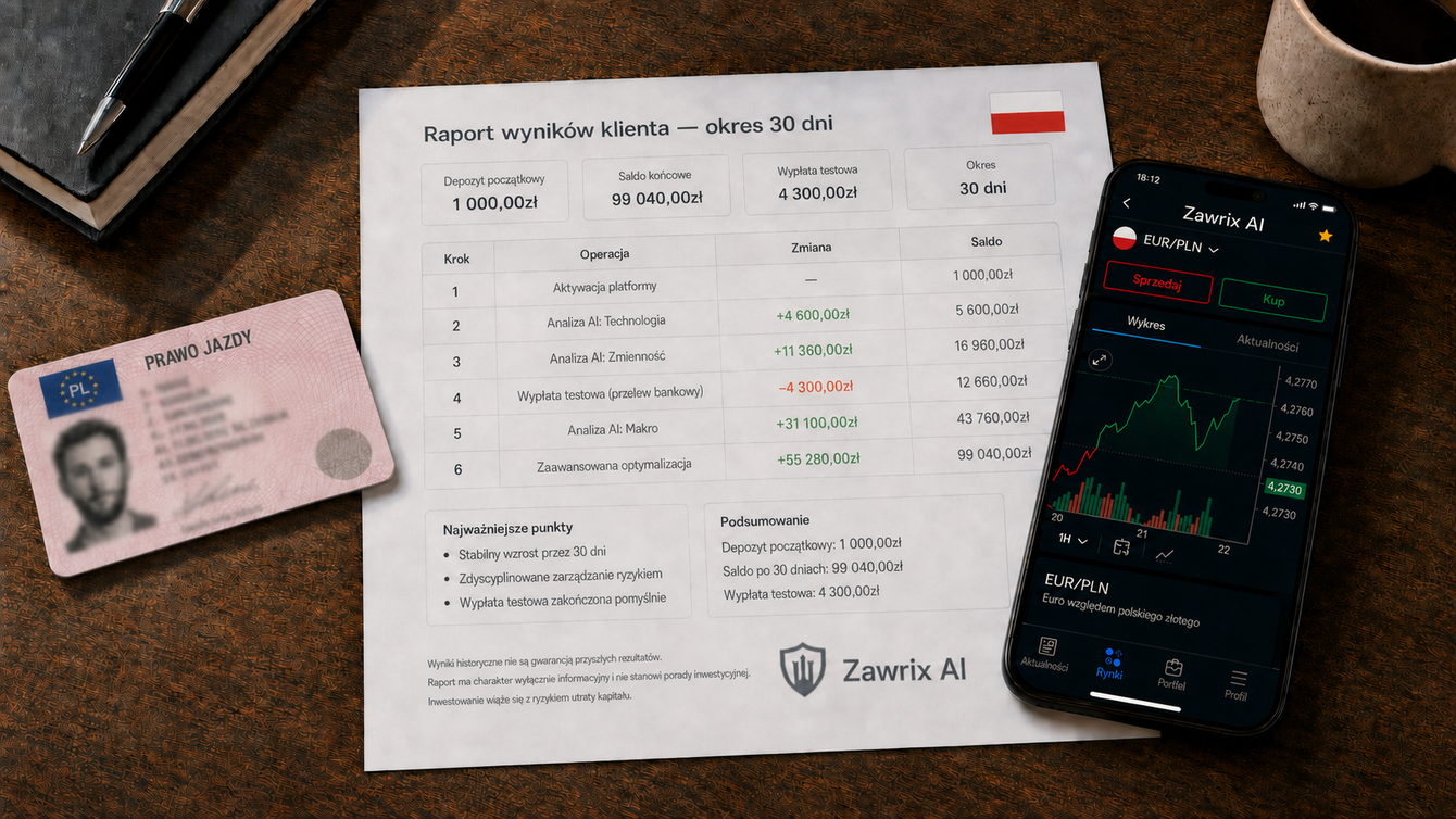 Rozwój naszego konta testowego w ciągu 30 dni